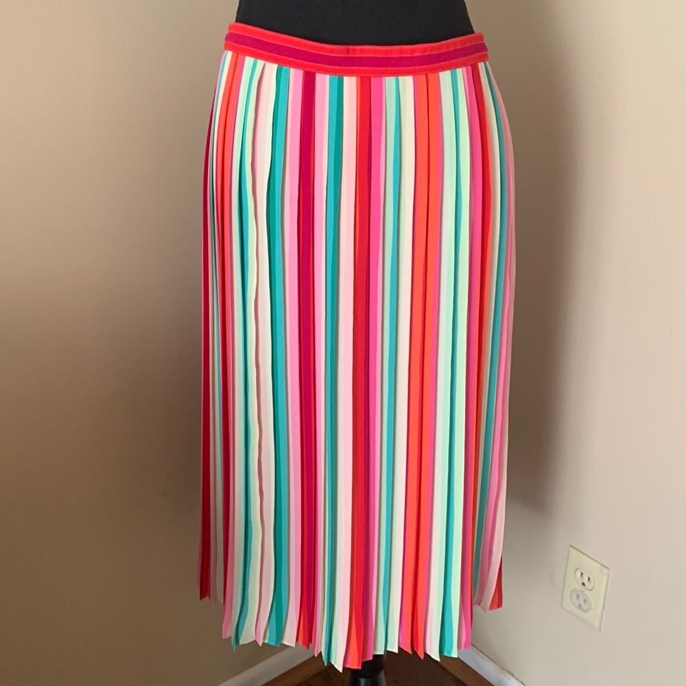 J.Crew Sunburst Pleated Skirt